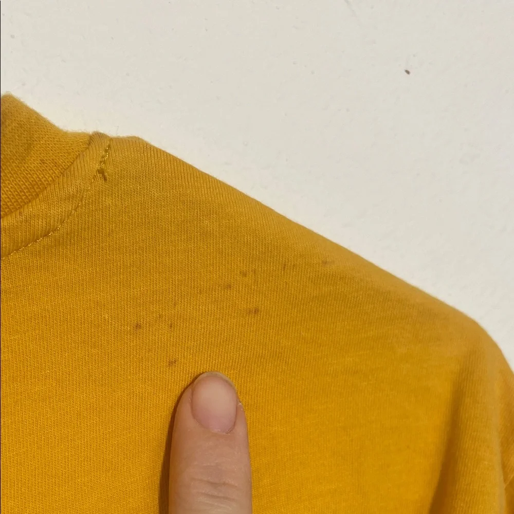 Vans Cropped Long Sleeve with Black Checkered Sleeves -Large - Picture 5 of 6